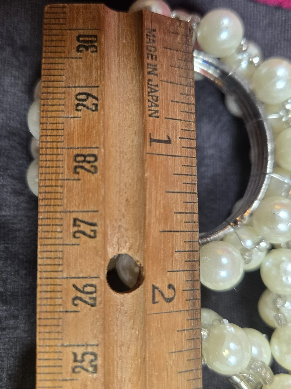 Faux Pearl Bead Napkin Rings X 8